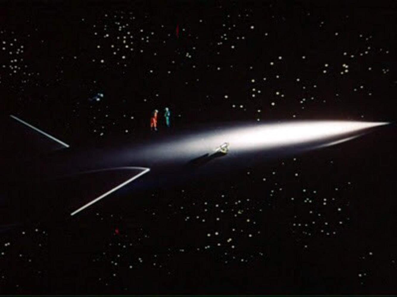 The rocket in flight in Destination Moon (1950)