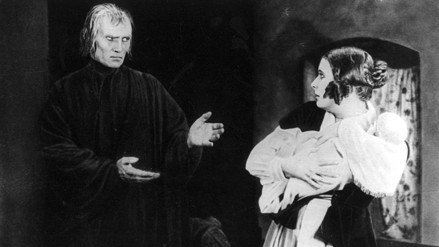 Death (Bernhard Goetzke) appears to Lil Dagover in Destiny (1921)