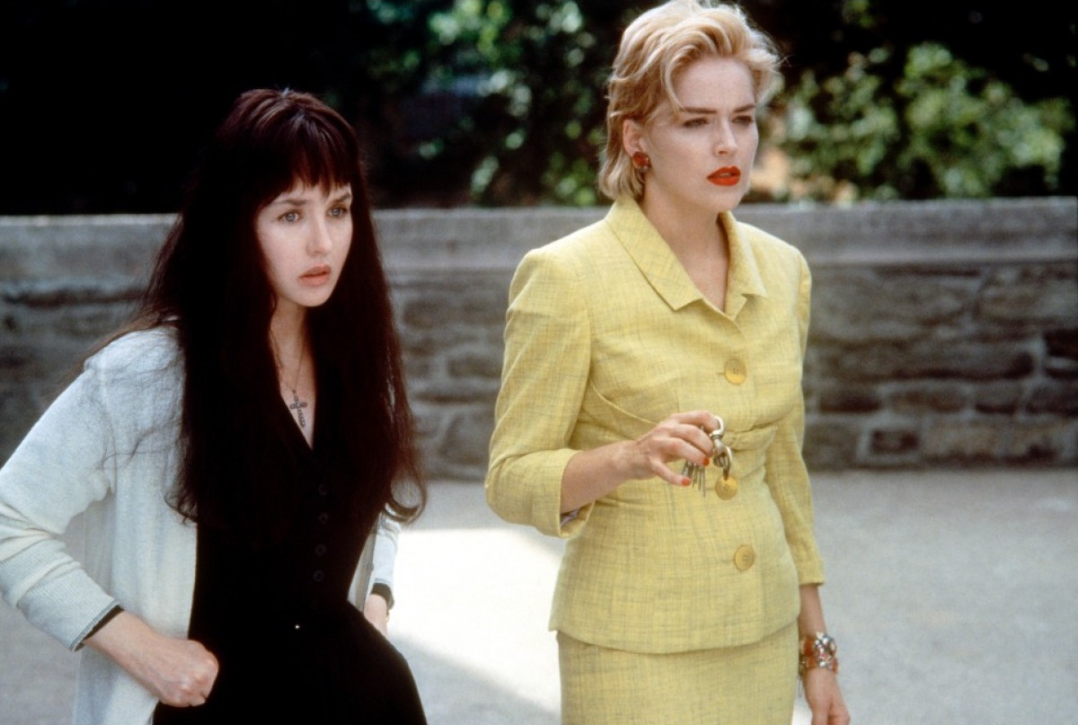 (l to r) Wife Isabelle Adjani and mistress Sharon Stone conspire to murder an abusive husband in Diabolique (1996)