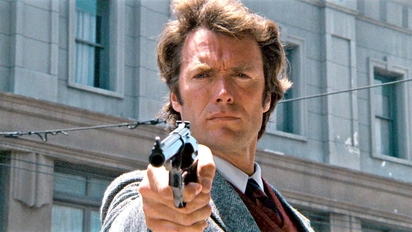 Clint Eastwood and Magnum .44 in Dirty Harry (1971)- “You’ve got to ask yourself the question – do you feel lucky? Well, do you punk?”