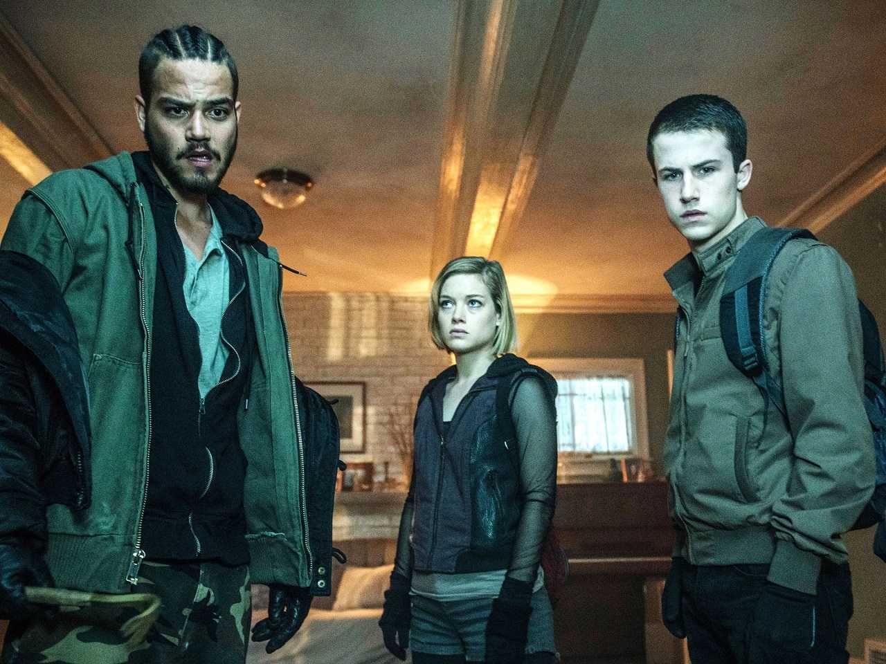 Daniel Zovatto, Jane Levy and Dylan Minnette in Don't Breathe (2016)