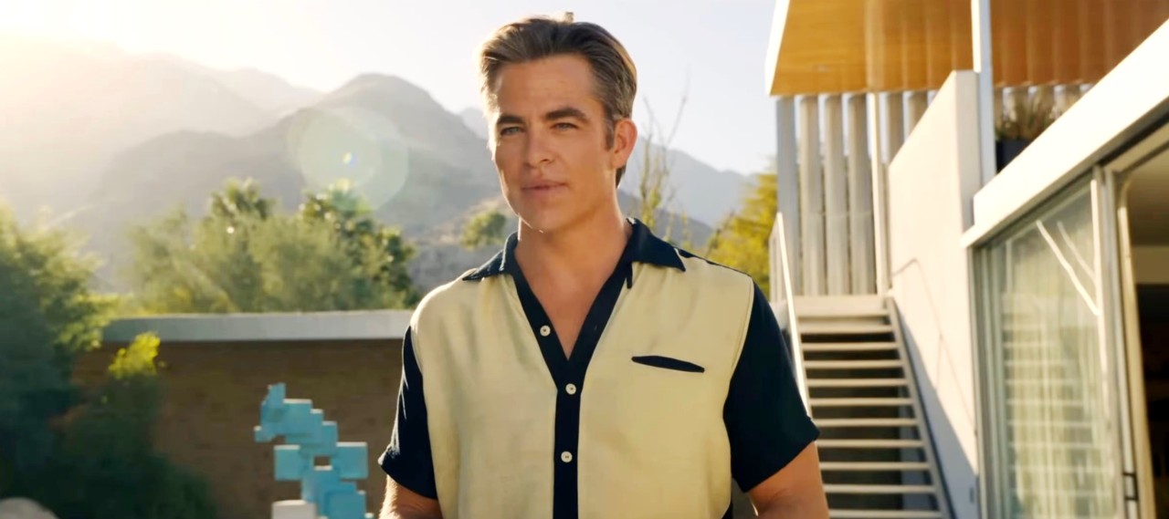 Chris Pine as the leader Frank in Don't Worry Darling (2022)