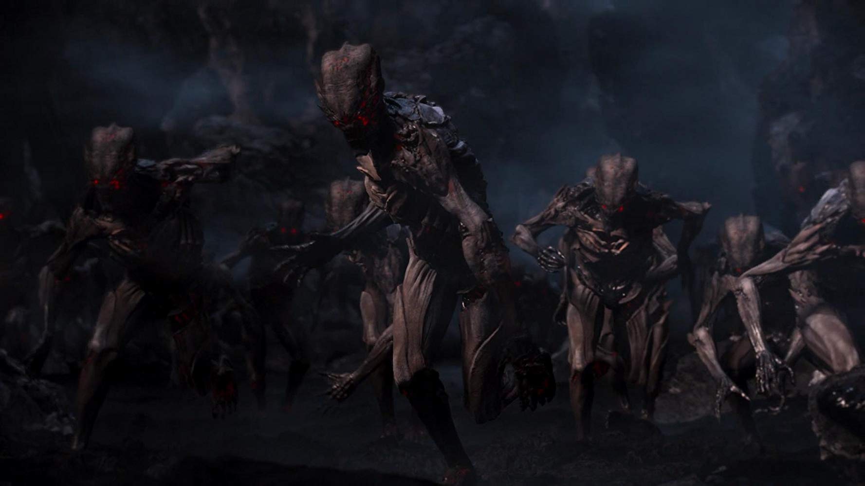 Hordes of demons in Doom: Annihilation (2019)