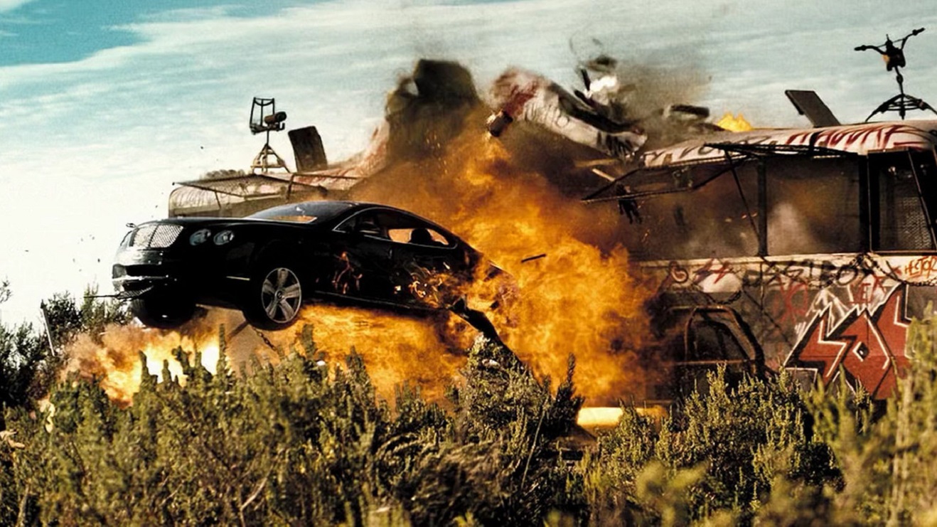 The Bentley in action in Doomsday (2008)