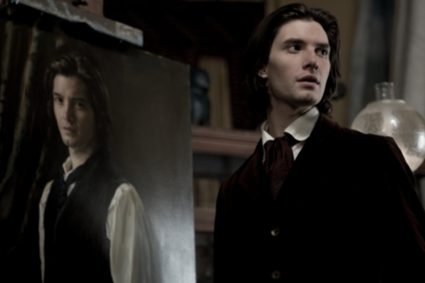 Dorian Gray (Ben Barnes) and his portrait in Dorian Gray (2009)