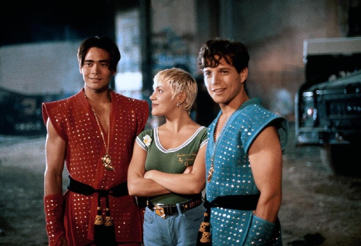 Mark Dacascos, Scott Wolf, Alyssa Milano in Double Dragon (1994)