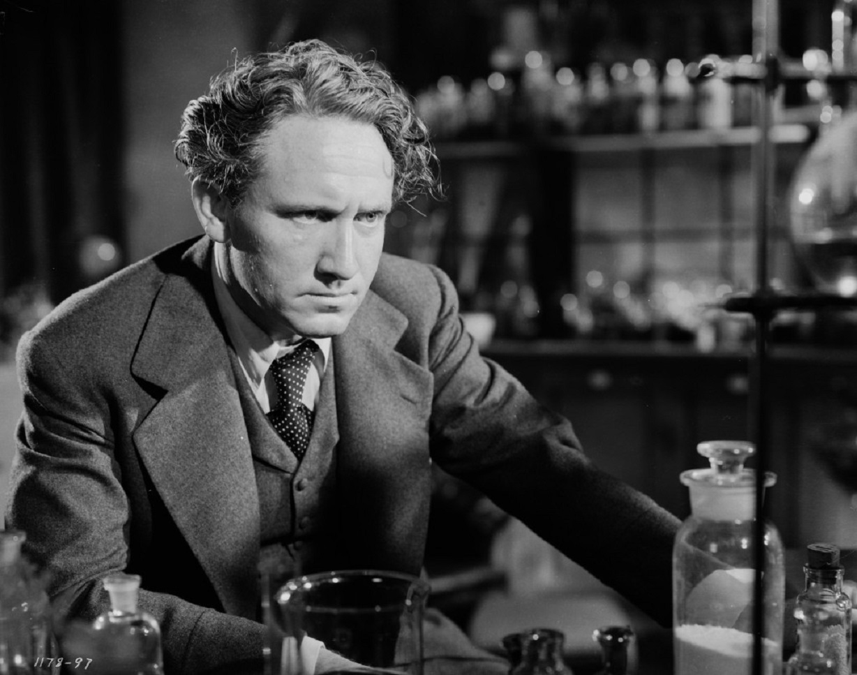 Spencer Tracy as Dr Jekyll in his laboratory in Dr Jekyll and Mr Hyde (1941)