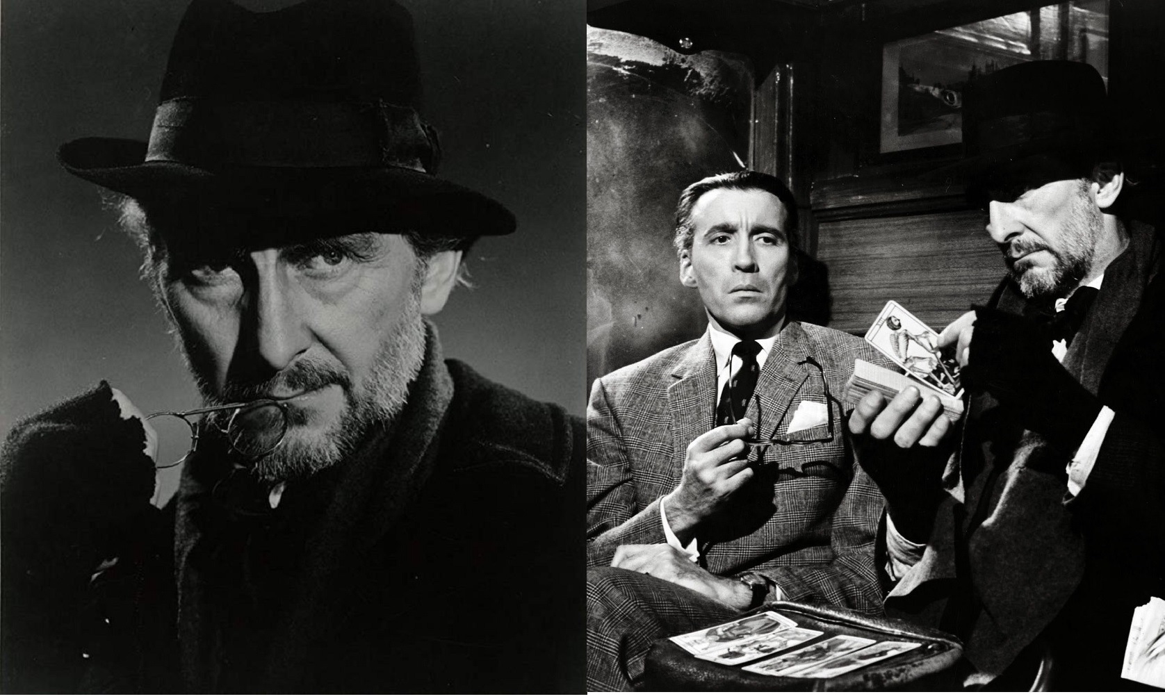 Peter Cushing, Christopher Lee in Dr Terror's House of Horrors (1965)