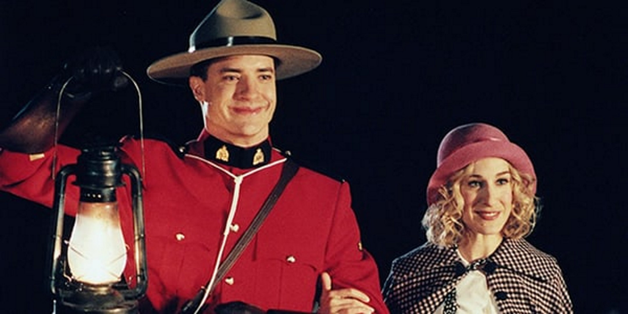 Dudley Do-Right (Brendan Fraser) and Nell Fenwick (Sarah Jessica Parker) in Dudley Do-Right (1999)