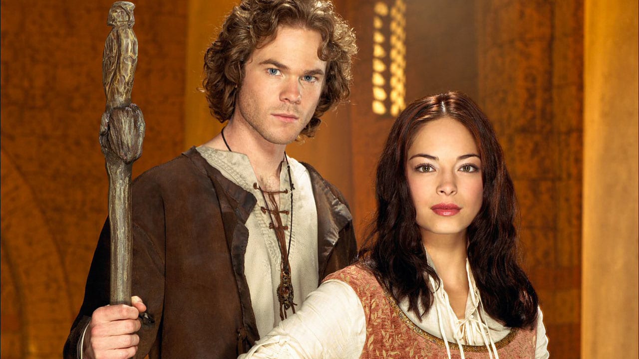 Shawn Ashmore as Ged/Sparrowhawk and Kristin Kreuk as Tenar in Earthsea (2004)