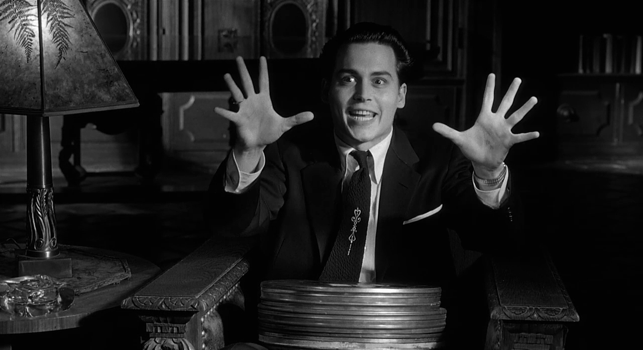 Johnny Depp as Edward D. Wood, Jr, the so-called world's worst director in Ed Wood (1994)