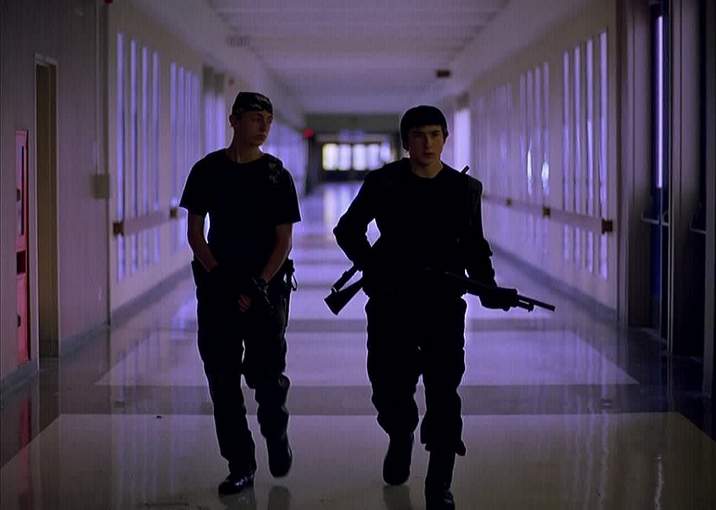 Depiction of a school shooting spree - the shooters (l to r) Eric Deulen and Alex Frost in Elephant (2003)