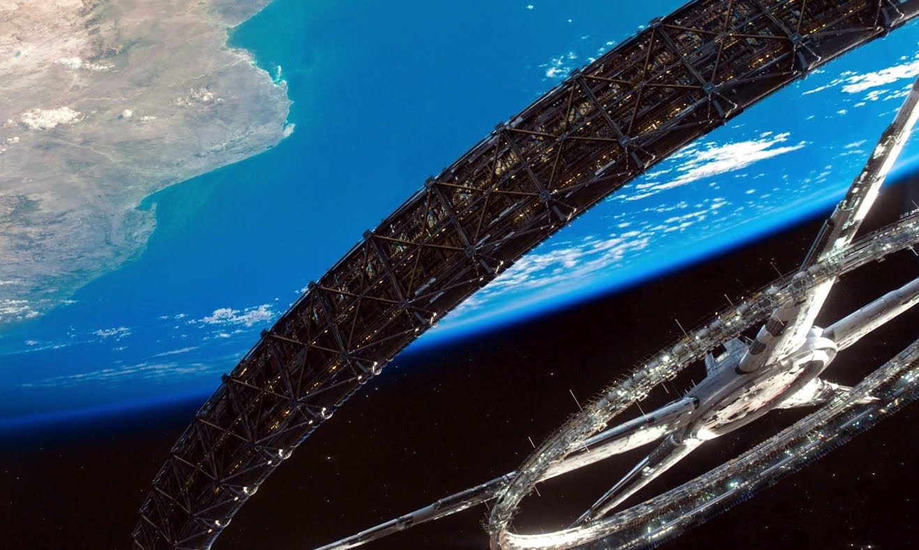 The space station in Elysium (2013)