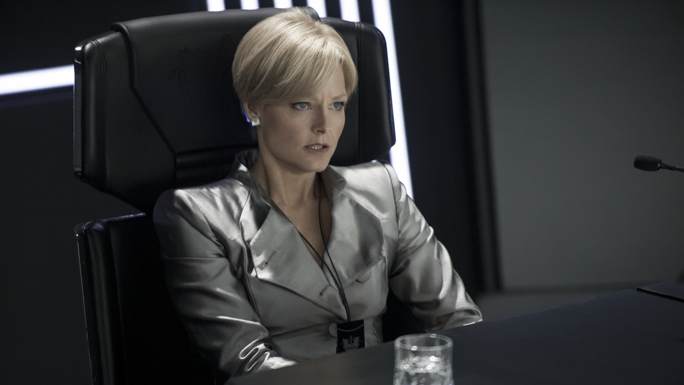 Jodie Foster as Defense Secretary Delacourt in Elysium (2013)