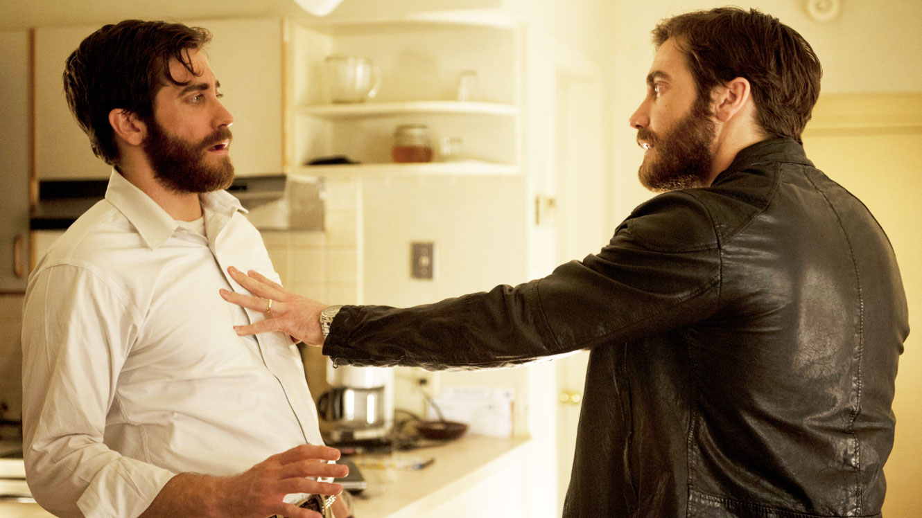 The two Jake Gyllenhaals confront one another in Enemy (2013)