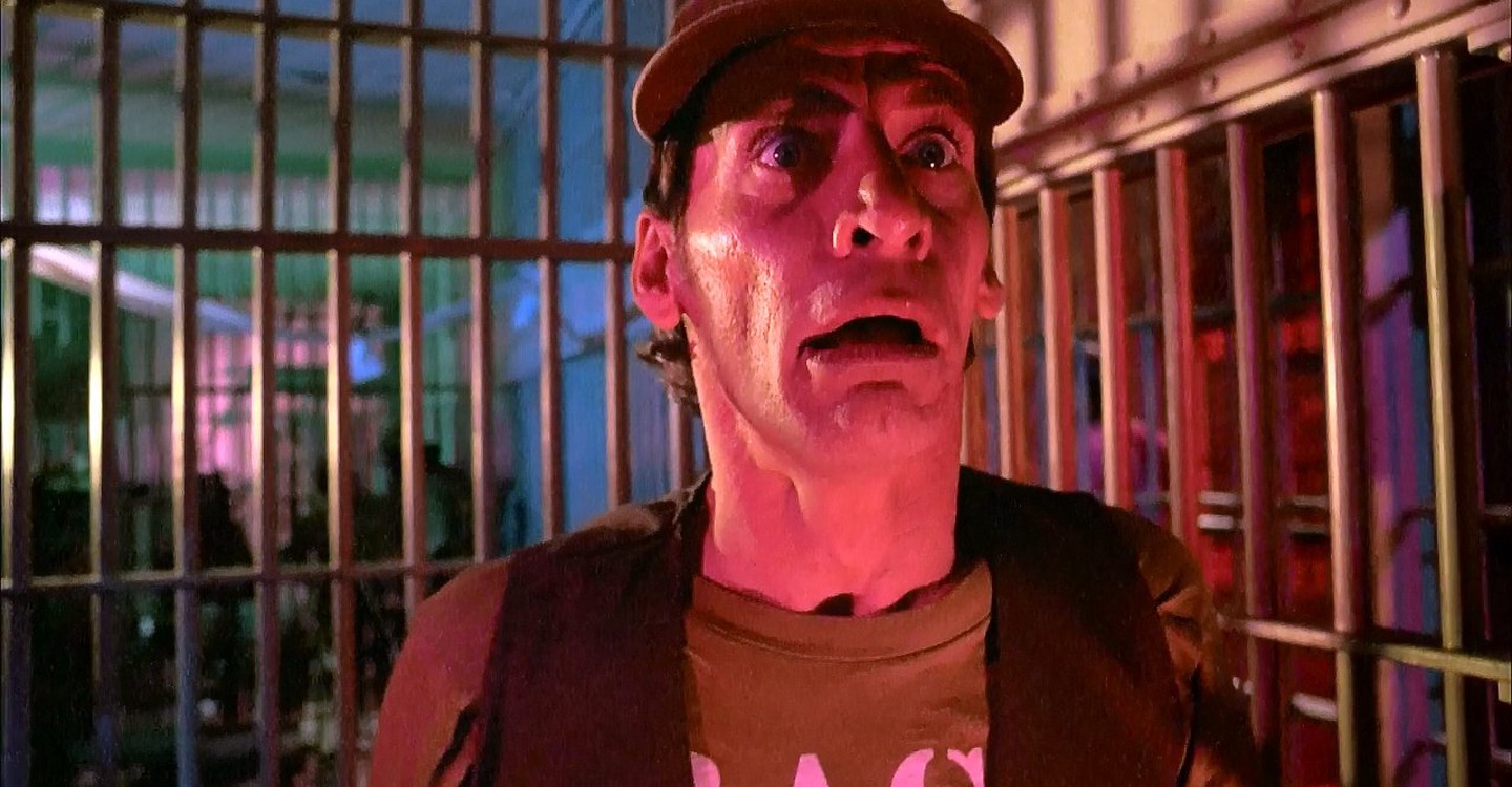 Jim Varney's Ernest P. Worrel in Ernest Goes to Jail (1990)