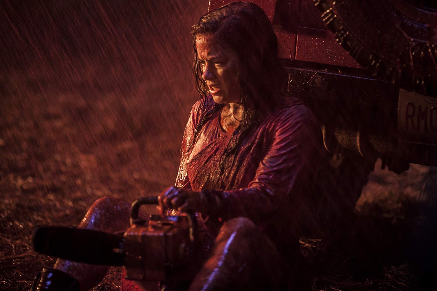 Jane Levy picks up the chainsaw in Evil Dead (2013)