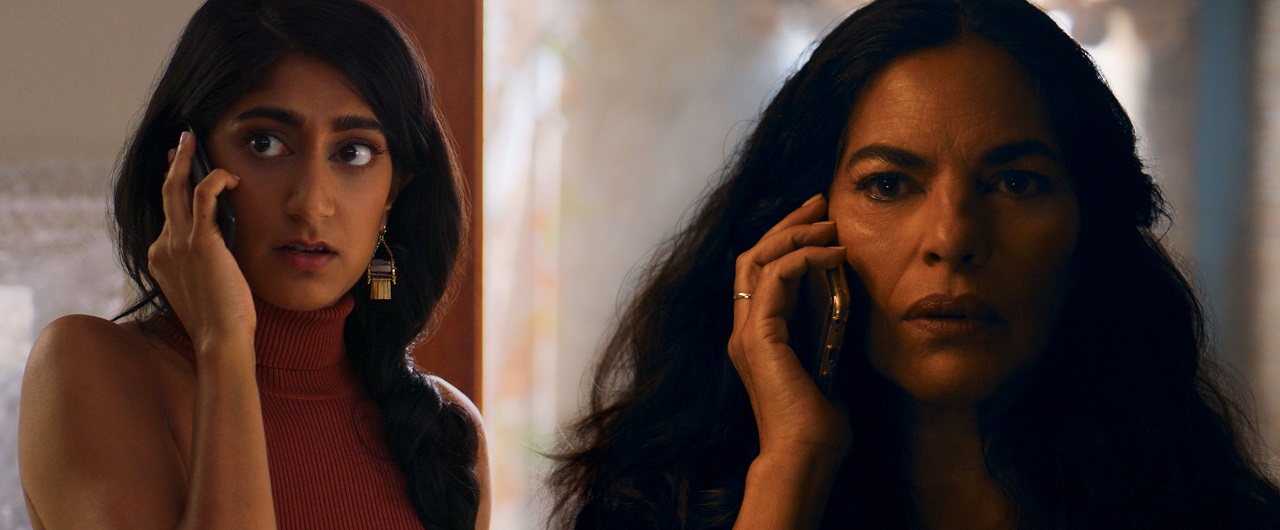Daughter Sunita Mari and mother Sarita Choudhury in Evil Eye (2020)