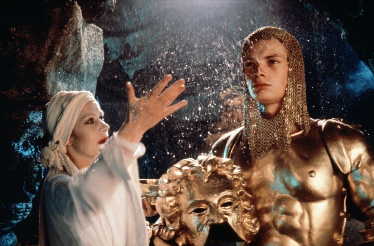 Morgana (Helen Mirren) and her son Mordred (Robert Addie) in Excalibur (1981)