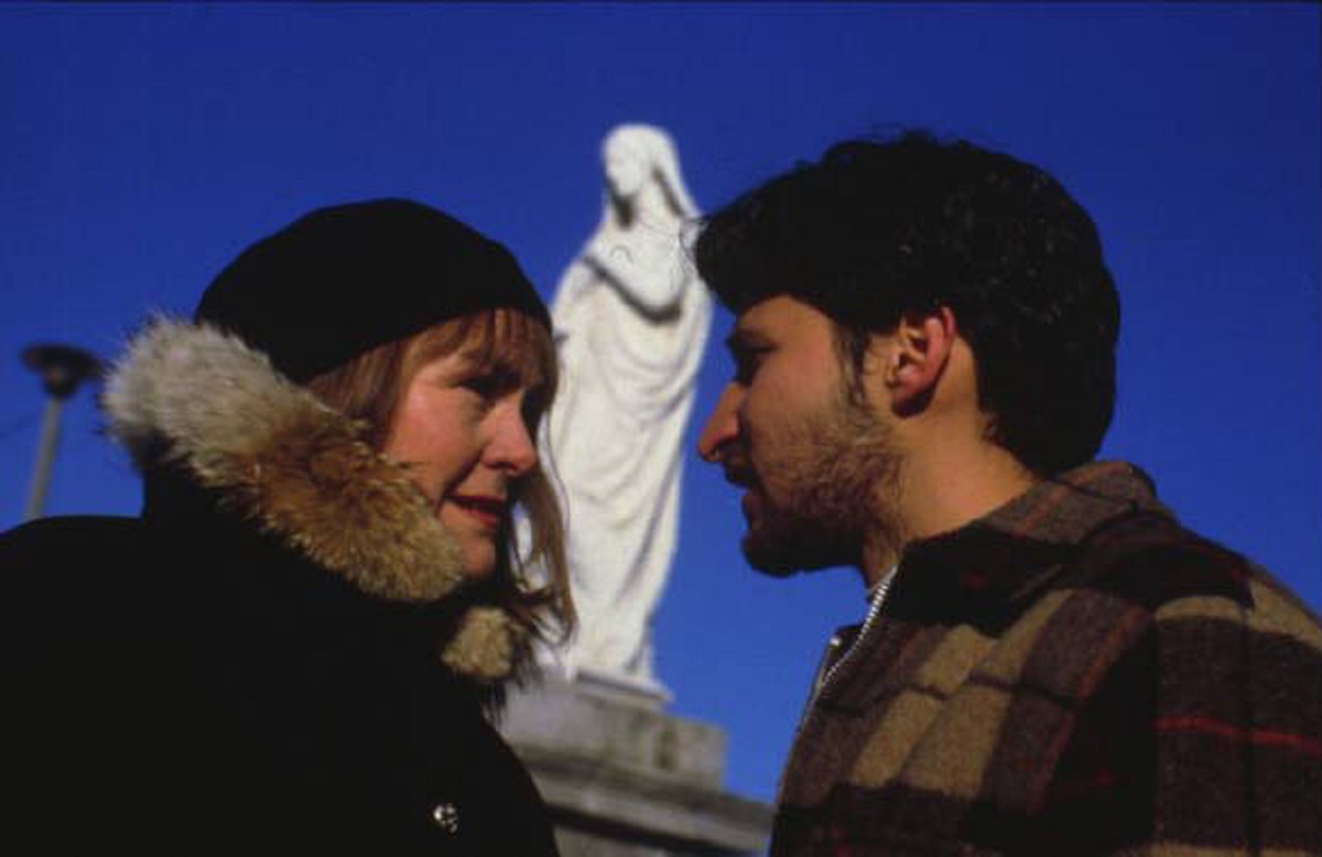 John the Baptist (Raoul Bhaneja) with Mary Walsh in Extraordinary Visitor (1998)