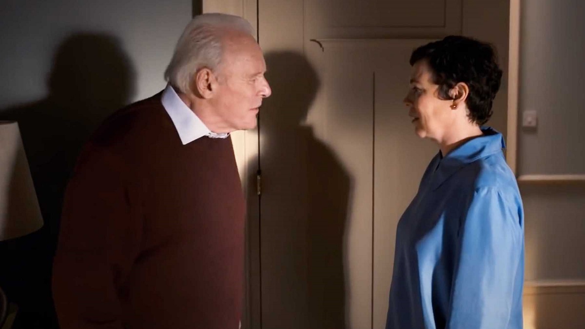 Anthony (Anthony Hopkins) and his daughter Anne (Olivia Colman) in The Father (2020)