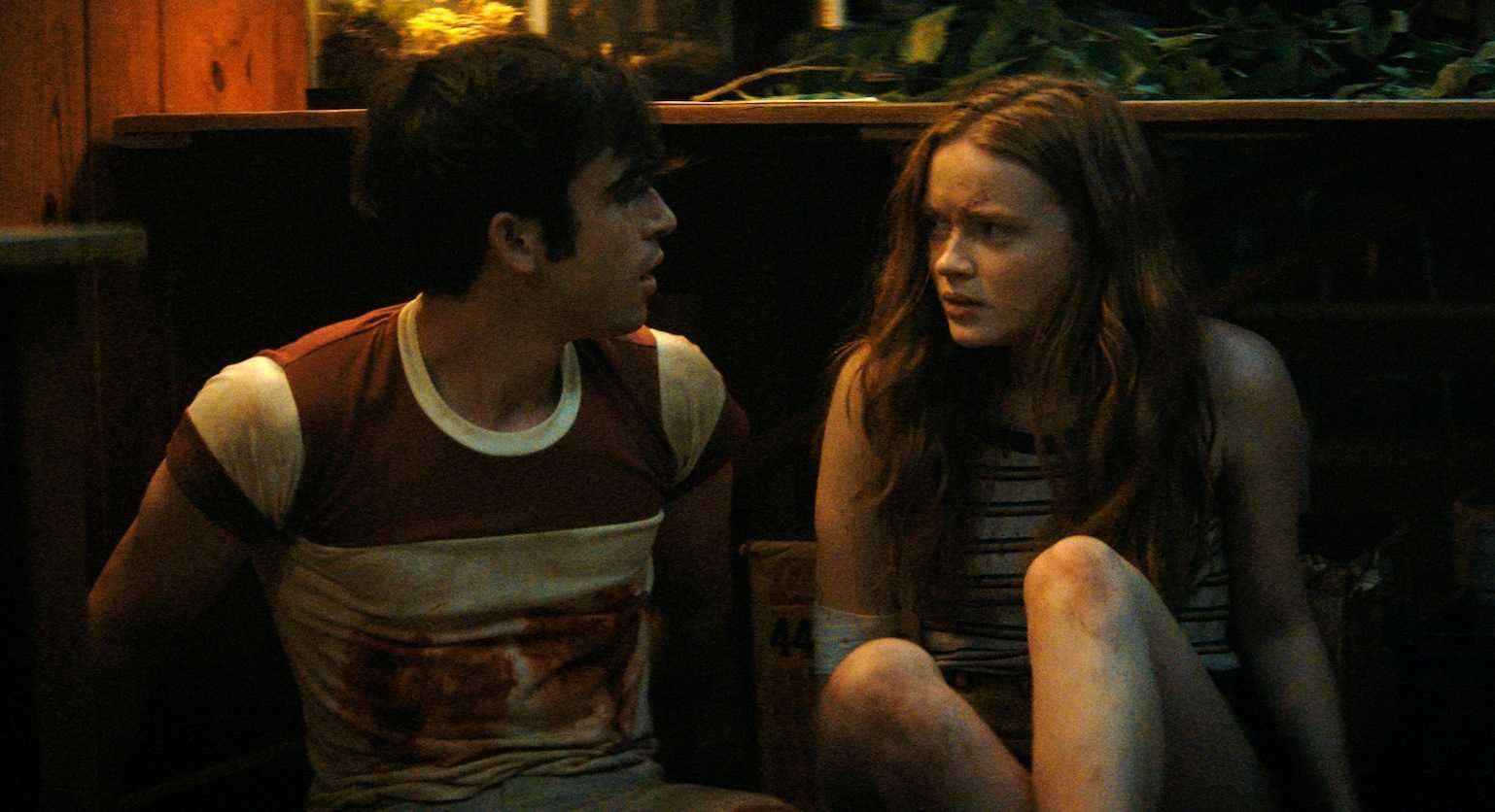 Ted Sutherland and Sadie Sink in Fear Street 1978 (2021)