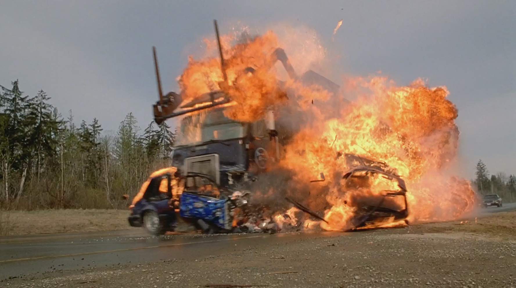 Fatal highway pile-up in Final Destination 2 (2003)