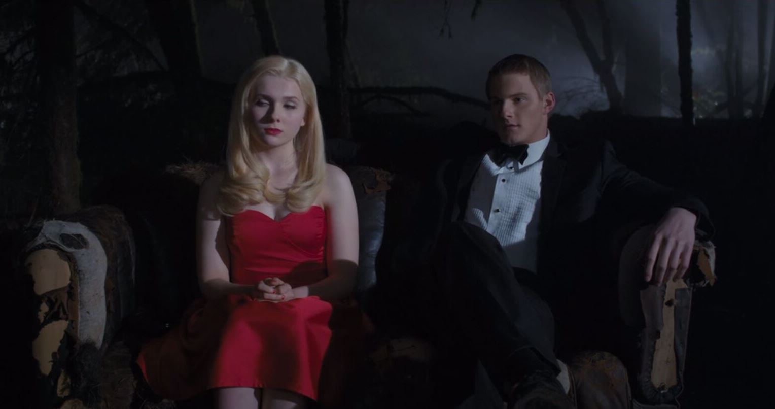 Abigail Breslin and Alexander Ludwig go on a date in the woods in Final Girl (2015)