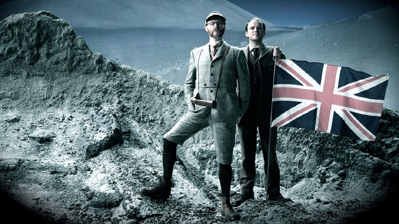 Professor Cavor (Mark Gatiss) and Julius Bedford (Rory Kinnear) in The First Men in the Moon (2010)