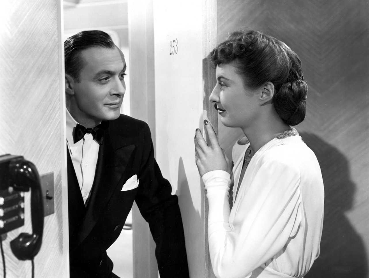Charles Boyer and Barbara Stanwyck in the third episode of Flesh and Fantasy (1943)