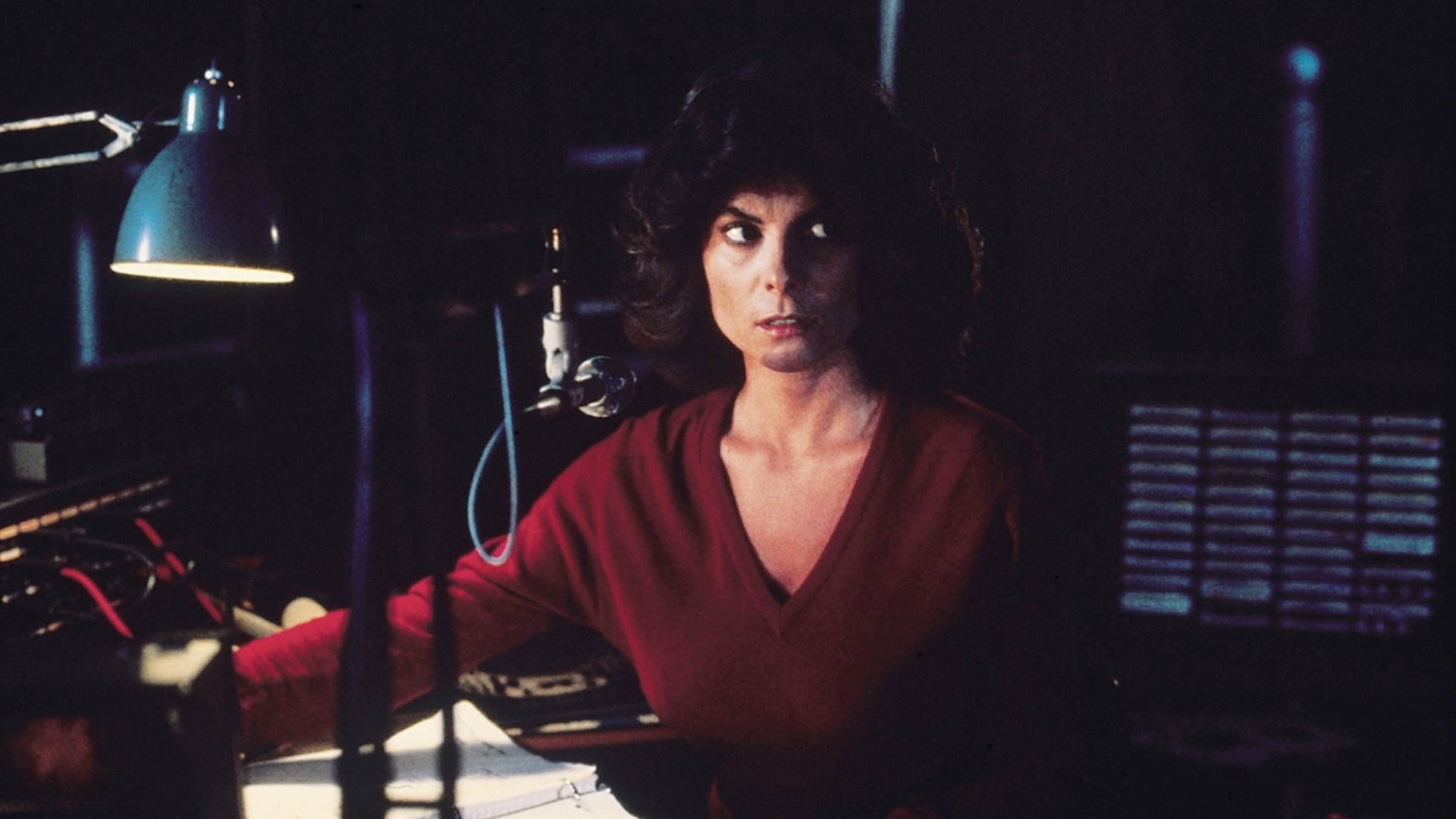 Adrienne Barbeau as radio d.j. Stevie Wayne in The Fog (1980)