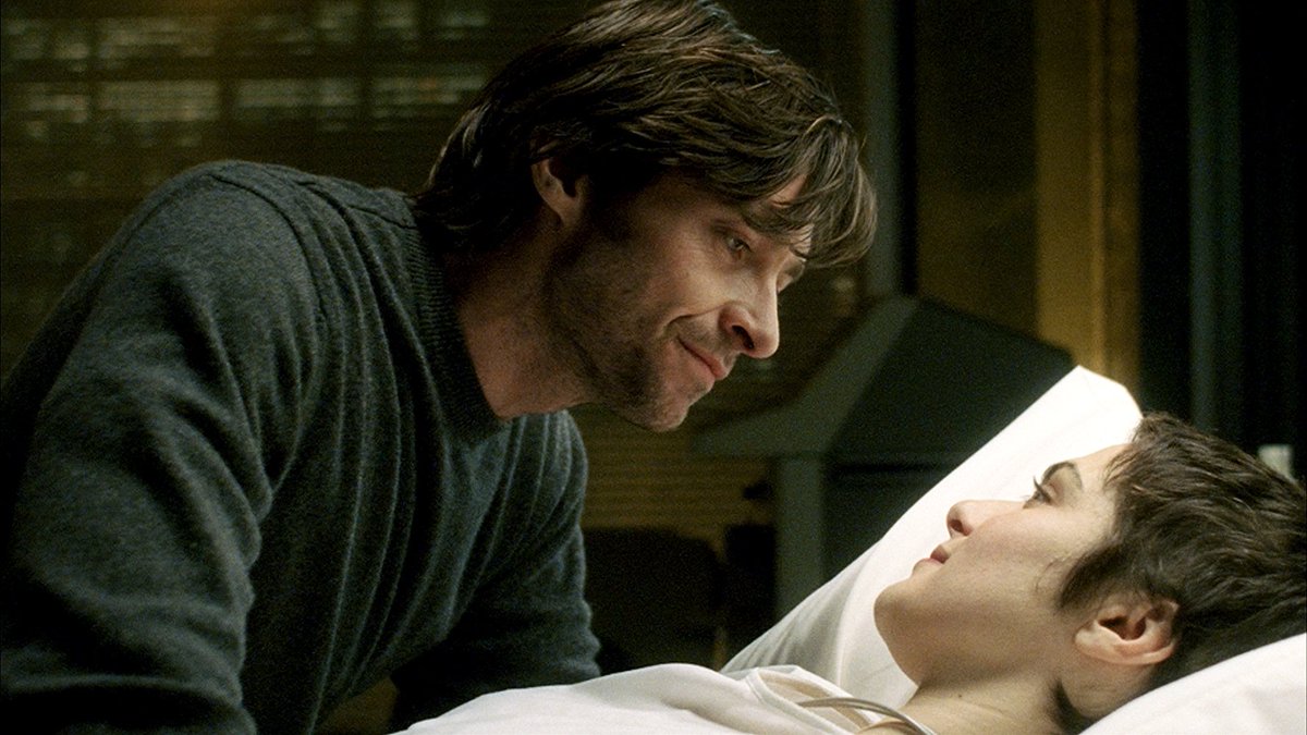 Present-day scientist Hugh Jackman and his dying wife Rachel Weisz in The Fountain (2006)