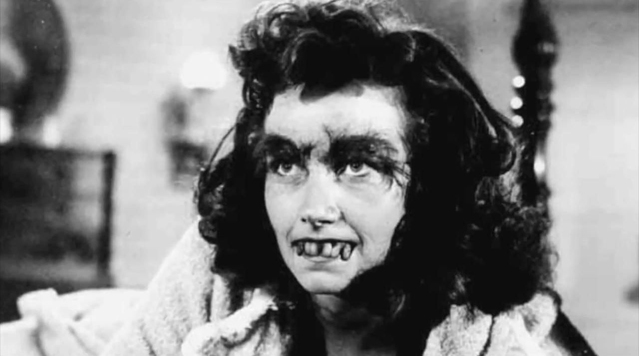 Sandra Knight as the female Frankenstein monster in Frankenstein's Daughter (1958)