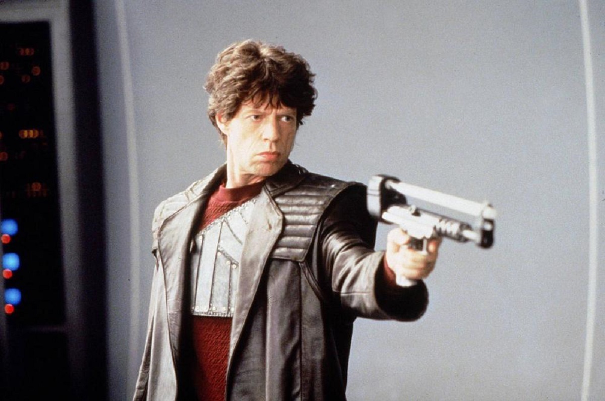 Mick Jagger as the bounty hunter Vacendak in Freejack (1992)