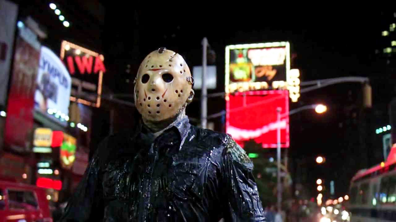 Jason Voorhees (Kane Hodder) stalks New York City in Friday the 13th Part VIII: Jason Takes Manhattan (1989)