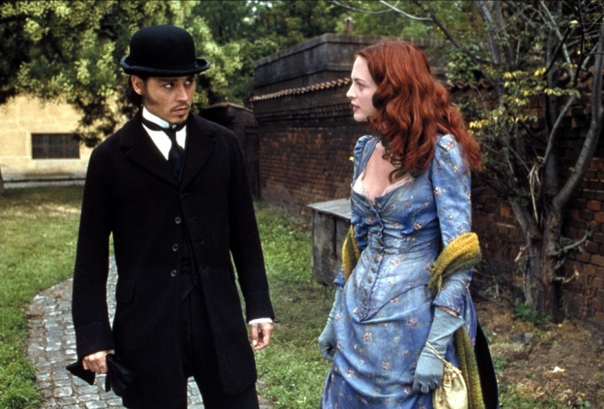 Johnny Depp as Inspector Abberline, Heather Graham as Mary Kelly in From Hell (2001)