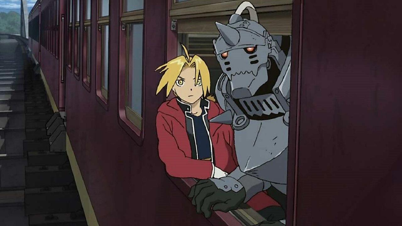 Brothers Edward and Alphonse Elric and in Fullmetal Alchemist: The Sacred Star of Milos (2011)