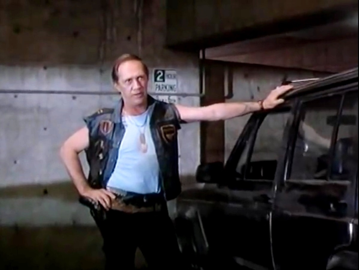 David Carradine as bounty hunter John Tucker in Future Force (1989