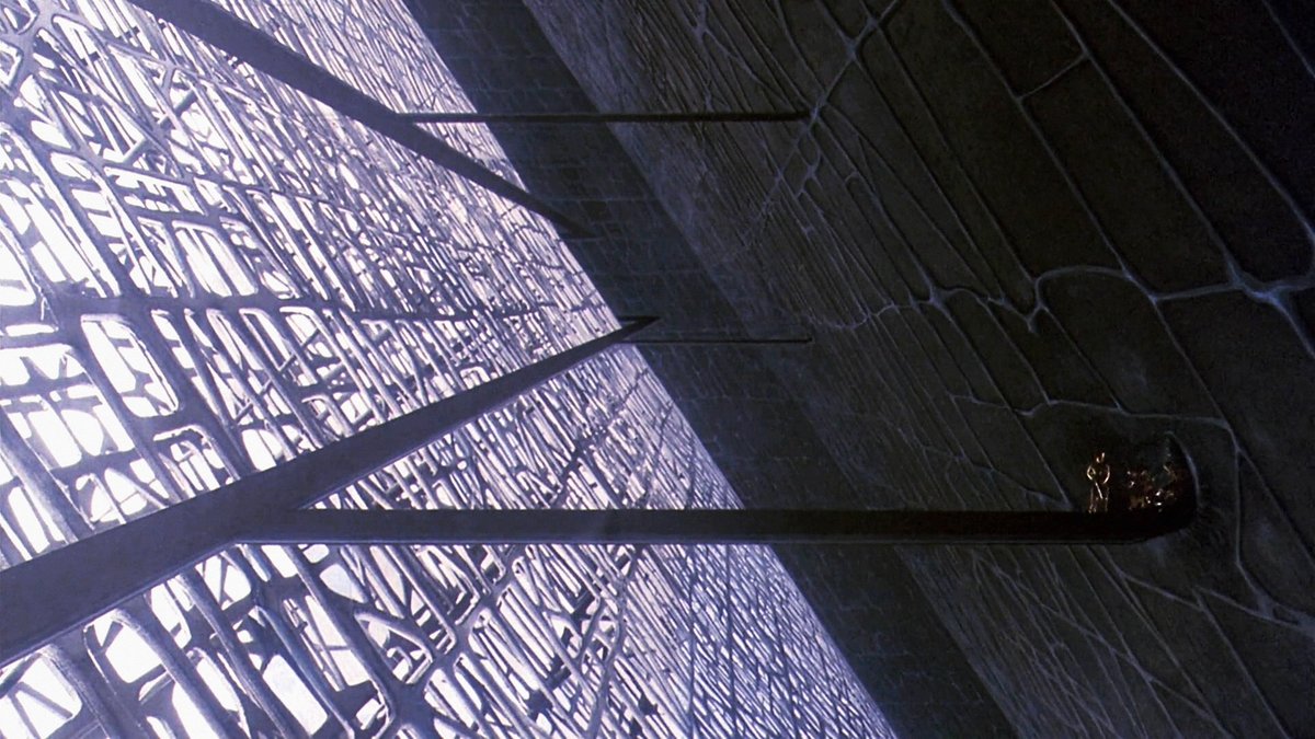 Entering the alien pyramid in Galaxy of Terror (1981) - production design work from James Cameron