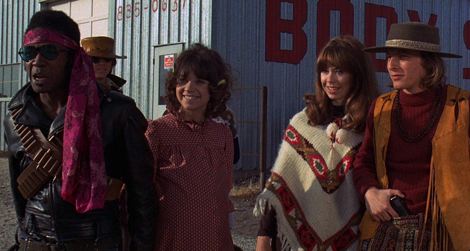 (l to r) Ben Vereen, Cindy Williams, Elaine Giftos and Robert Corff in Gas; or It Became Necessary to Destroy the World in Order to Save It (1970)