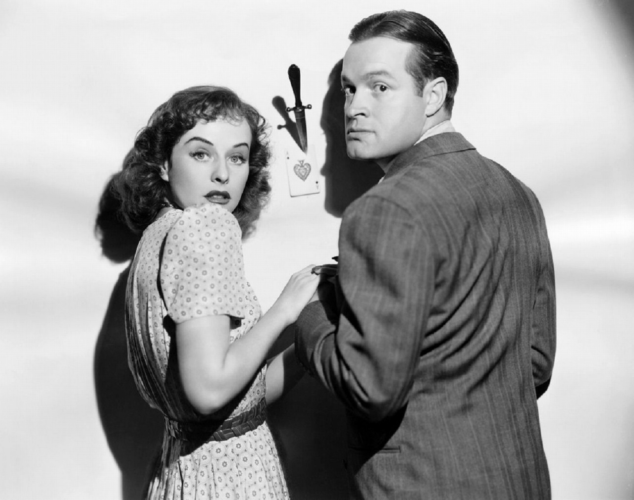 Paulette Goddard and Bob Hope in The Ghost Breakers (1940)