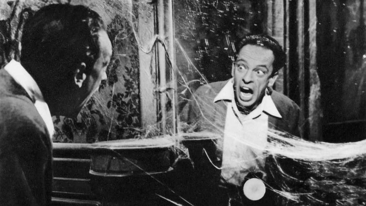 Don Knotss gets scared in a haunted house in The Ghost and Mr. Chicken (1966)