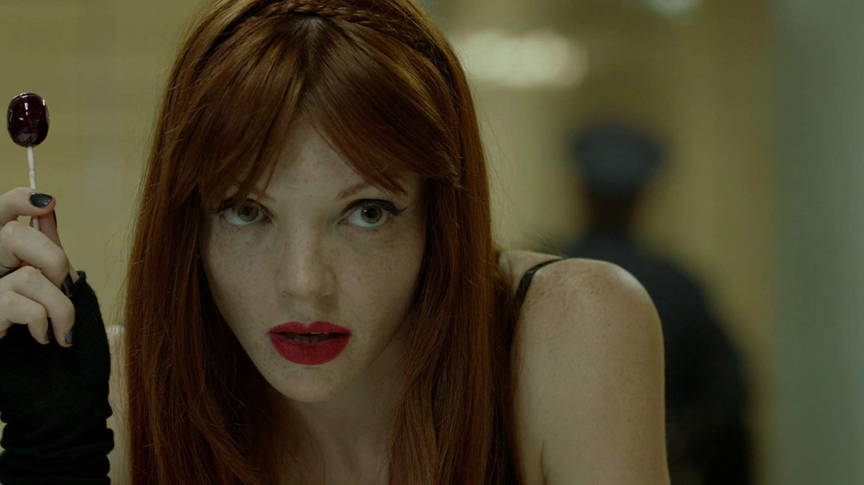 Lulu (Nicole LaLiberte) looking to cause some trouble in Girls Against Boys (2012)