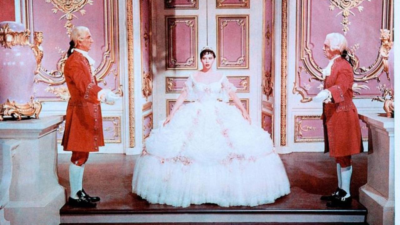 Cinderella (Leslie Caron) arrives at the ball in The Glass Slipper (1955)