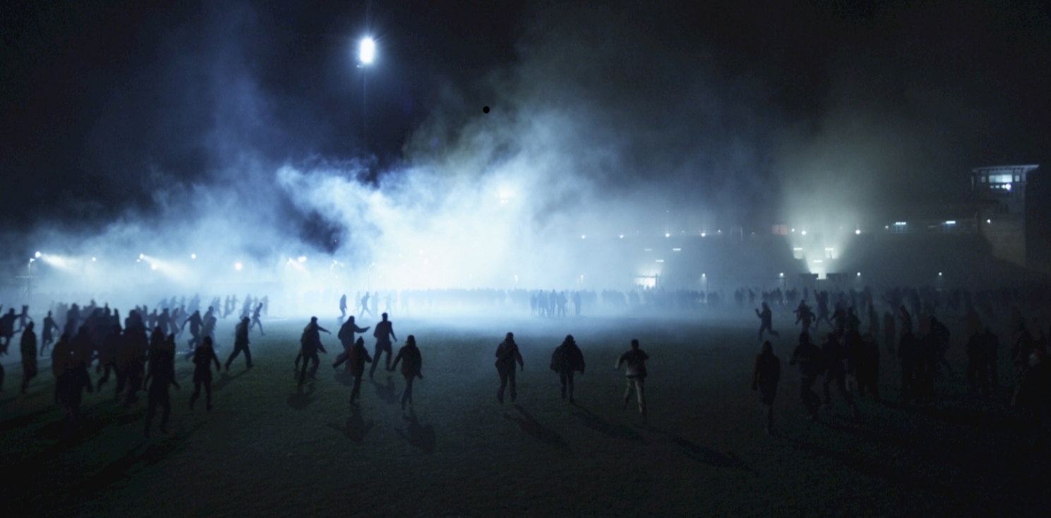 Zombie apocalypse on a soccer pitch in Goal of the Dead (2014)