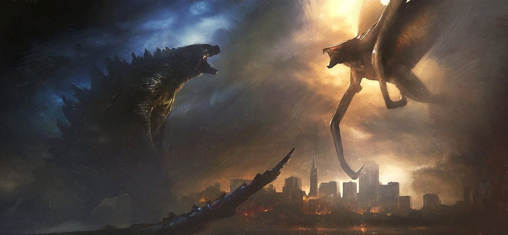 Godzilla vs Muto in Godzilla (2014)