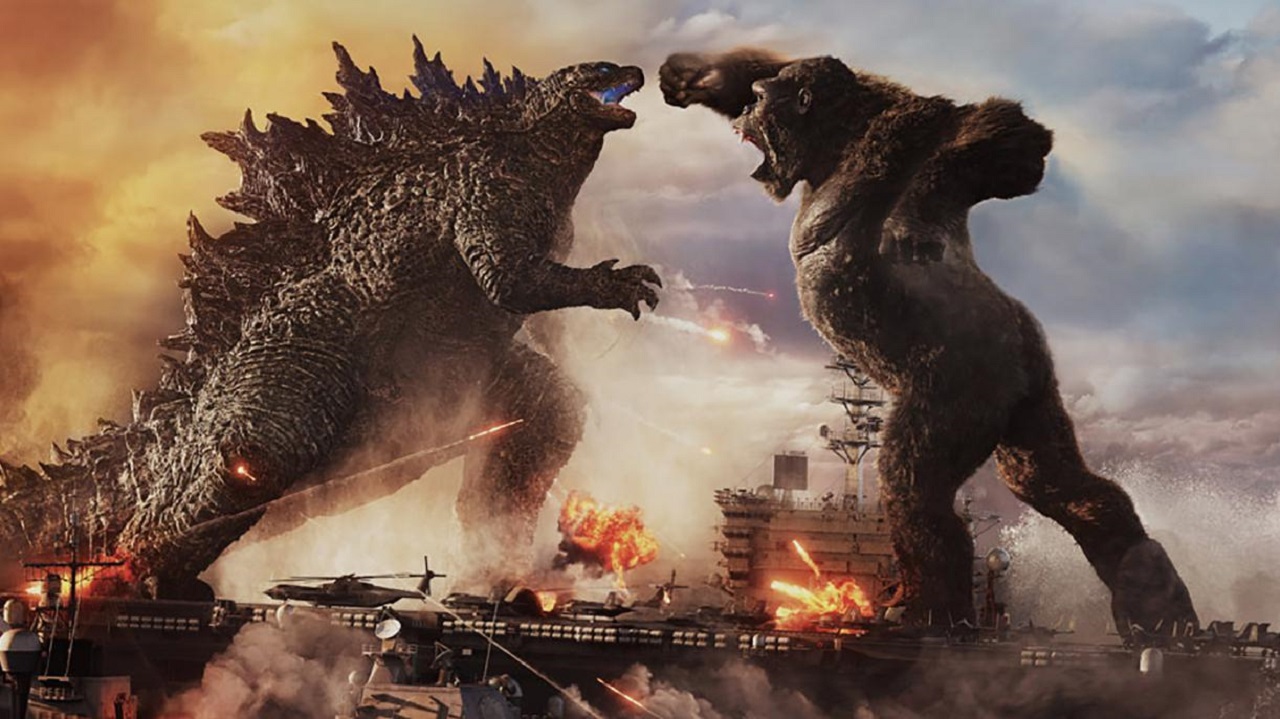 Godzilla and King Kong face off in Godzilla vs Kong (2021)