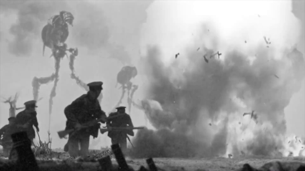 Martian tripod war machines invade the WWI battlefield in The Great Martian War 1913-1917 (2013)