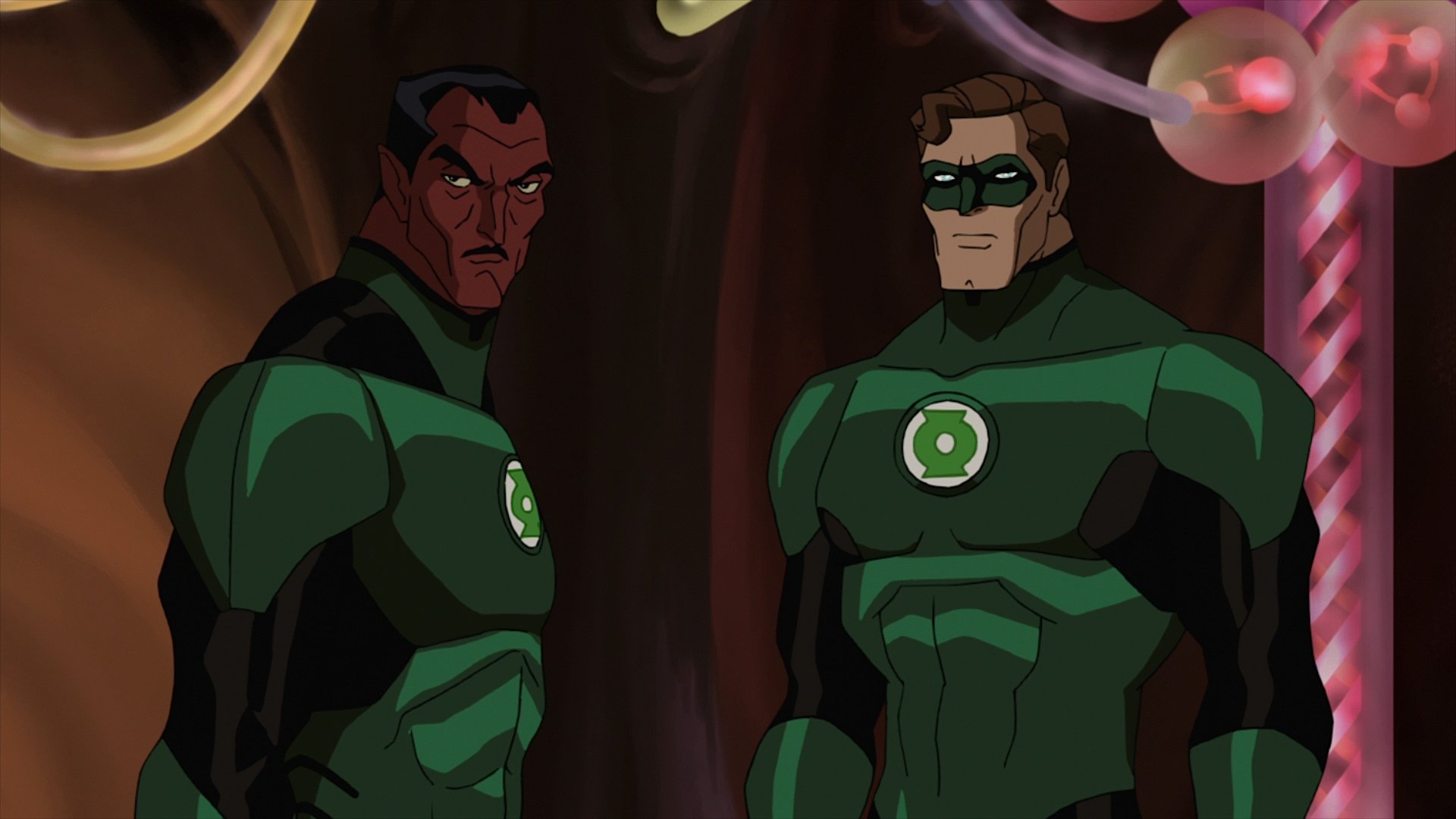 Green Lantern and Sinestro in Green Lantern First Flight (2009)