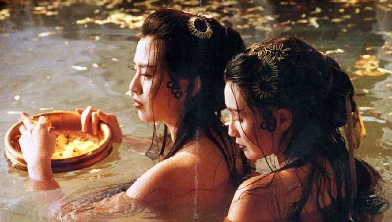 Maggie Cheug and Joey Wong in Green Snake (1993)